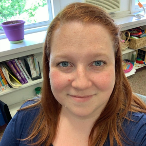 A photo of our pastor, Megan Blizzard.