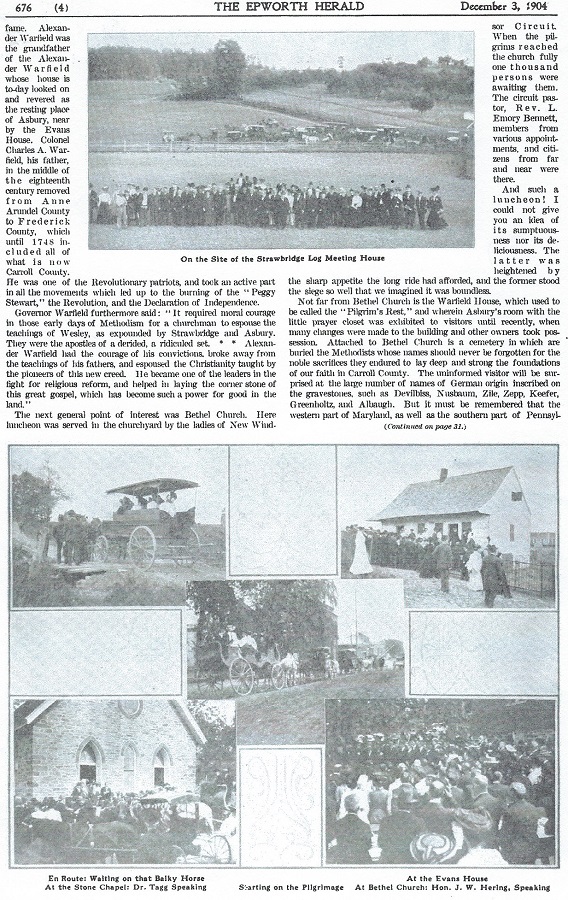 Page 2 of 3 news item about the pilgrimage.