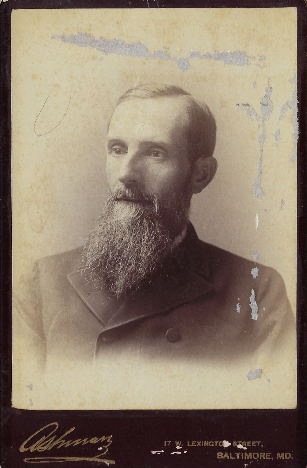 A photo of Reverend Marsh, taken in 1887.