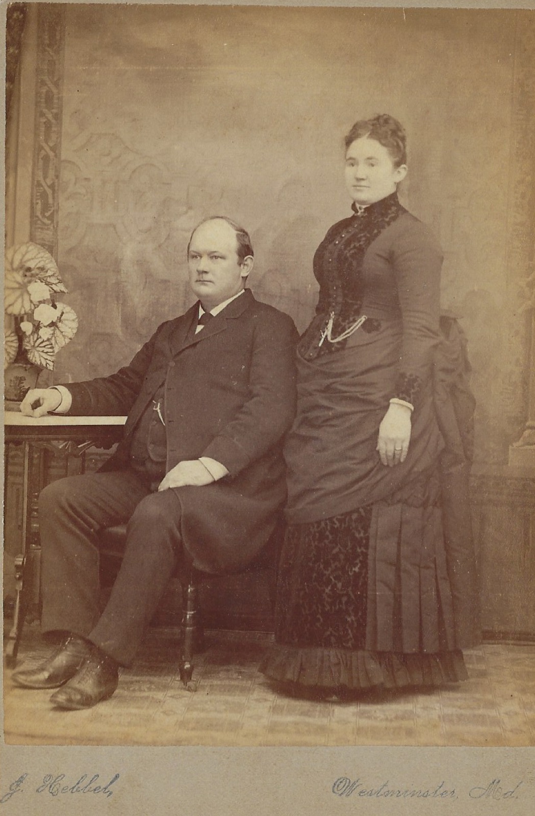 A photo of Reverend Browning and his wife, minister here from 1884 - 1886.