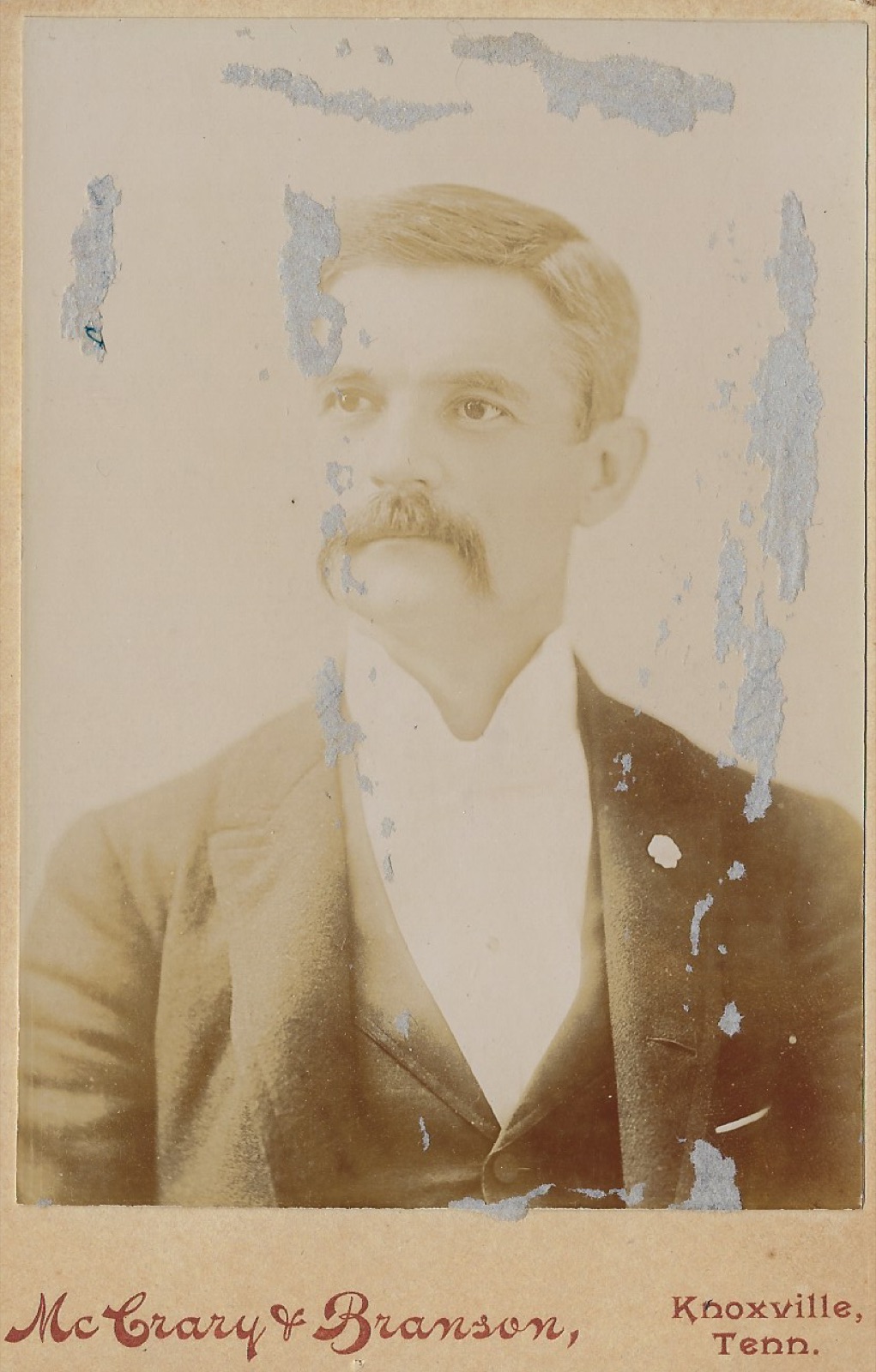 A photo of Reverend Sam Jones, a visiting minister at Stone Chapel, in 1890.